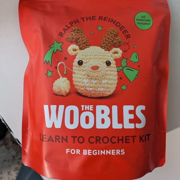 Set of 2 The Woobles Holiday Edition Learn to Crochet Kits, Brand New - Picture 4 of 5
